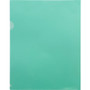 Business Source Letter File Sleeve - 8 1/2" x 11" - 20 Sheets Capacity - Green Product Image 
