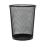 Universal Mesh Wastebasket, 18 qt, Steel Mesh, Black (UNV20008) View Product Image
