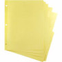 Business Source Mylar-reinforced Plain Tab Indexes - 8 Write-on Tab(s) - 8 Tab(s)/Set - 8.5" Divider Width x 11" Divider Length - Letter - 3 Hole Punched Product Image 