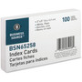 Business Source Plain Index Cards (BSN65258) View Product Image