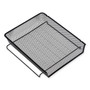 Universal Deluxe Mesh Stacking Side Load Tray, 1 Section, Legal Size Files, 17" x 10.88" x 2.5", Black View Product Image