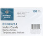 Business Source Ruled White Index Cards (BSN65261) View Product Image