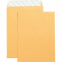 Business Source Self Adhesive Kraft Catalog Envelopes - Catalog - 9" Width x 12" Length - 28 lb - Self-sealing - Brown Kraft Product Image 