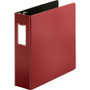 Business Source Slanted D-ring Binders - 3" Binder Capacity - 3 Ring(s) - Fastener(s): D-Ring - Pocket(s): 2, Internal - Chipboard, Polypropylene - (BSN33114) Product Image 