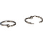 Business Source Standard Book Rings - 0.8" Diameter - Silver Product Image 