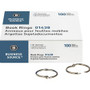 Business Source Standard Book Rings - 1.5" Diameter - Silver - Nickel Plated Product Image 