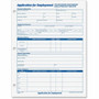 TOPS Employment Application Forms - 50 Sheet(s) - Gummed - 8.50" x 11" Sheet Size - White - White Sheet(s) Product Image 