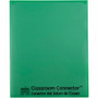 C-Line Classroom Connector Letter Report Cover - 8 1/2" x 11" - 2 Internal Pocket(s) - Green Product Image 