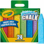 Crayola Washable Sidewalk Chalk - 4" Length - Assorted - (CYO512024) Product Image 