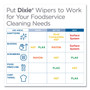 Dixie Foodservice Surface System Quat-Compatible Disposable Wipe Refill, 1-Ply, 8.1 x 12, White, 135 Sheets/Roll, 6 Rolls/Carton (DXE29710) View Product Image