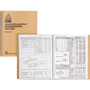 Dome Bookkeeping Record Book - 128 Sheet(s) - Wire Bound - 8.75" x 11.25" Sheet Size - White Sheet(s) - Beige Cover - (DOM612BD) Product Image 