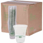 Eco-Products 12 oz GreenStripe Cold Cups - 12 fl oz - Clear, Green - Polylactic Acid (PLA) - Cold Drink - 50/Pack Product Image 