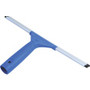 Ettore All-purpose Squeegee - Rubber Blade - Plastic Handle - 6.5" Height x 14" Width x 1.5" Length - Lightweight, Streak-free - Blue Product Image 