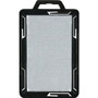 Advantus RFID Blocking Badge Holder - Support 2.13" x 3.38" Media - Vertical - Plastic - Black/Clear Product Image 