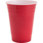 Genuine Joe 16 oz Party Cups - 16 fl oz - Red - Plastic - Party, Cold Drink Product Image 