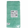 Genuine Joe General Purpose Microfiber Cloth - For General Purpose - 16" Length x 16" Width - Recommended For: Dust Remover, Dirt Remover - Green - 12/Bag Product Image 