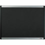 Lorell Mesh Bulletin Board - 36" Board Height x 24" Board Width - Fabric Surface - Black Anodized Aluminum Frame Product Image 