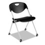 Alera SL Series Nesting Stack Chair Without Arms, Supports 250 lb, 19.5" Seat Height, Black Seat/Back, Gray Base, 2/Carton (ALESL651) View Product Image