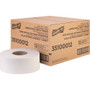 Genuine Joe Jumbo Jr Dispenser Bath Tissue Roll - 2 Ply - 3.50" Width x 1000 ft Length - 8.88" Roll Diameter - White - Fiber Product Image 