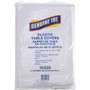 Genuine Joe Plastic Rectangular Table Covers (GJO10328CT) View Product Image