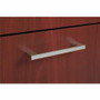 HON Bridge Pull, Set of 2 - 4.25" Width x 0.75" Depth x 0.38" Height - Metal - Laminate, Silver Product Image 