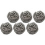 Genuine Joe Stainless Steel Scrubber - Ready-To-Use - No-mess - Silver - 12/Box Product Image 