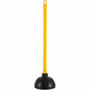 Genuine Joe Value Plus Plunger - 5.75" Cup Diameter - 23" Length - Yellow - (GJO85130) Product Image 