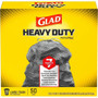 Glad ForceFlexPlus Drawstring Large Trash Bags - Large Size - 30 gal Capacity - 32.01" Length x 30" Width x 0.90 mil (23 Micron) Thickness - Drawstring Closure - Black - (CLO78997) Product Image 