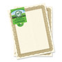 Geographics Tree Free Award Certificates, 8.5 x 11, Natural with Gold Braided Border, 15/Pack (GEO49008) View Product Image