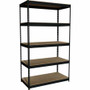 Lorell Fortress Riveted Shelving - 5 Compartment(s) - 5 Shelf(ves) - 84" Height x 48" Width x 24" Depth - Heavy Duty, Rust Resistant - 28% Recycled Product Image 
