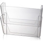 Officemate Mountable Wall File - 10.62" Height x 13" Width x 4.12" Depth - Clear - Plastic Product Image 