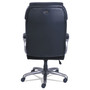 SertaPedic Cosset Big and Tall Executive Chair, Supports Up to 400 lb, 19" to 22" Seat Height, Black Seat/Back, Slate Base (SRJ48964) View Product Image