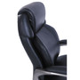 SertaPedic Cosset High-Back Executive Chair, Supports Up to 275 lb, 18.75" to 21.75" Seat Height, Black Seat/Back, Slate Base (SRJ48965) View Product Image