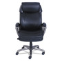 SertaPedic Cosset High-Back Executive Chair, Supports Up to 275 lb, 18.75" to 21.75" Seat Height, Black Seat/Back, Slate Base View Product Image