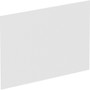 Lorell Adaptable Panel Divider - 24" Width x 2" Height x 37" Depth - Aluminum, Acrylic - Frosted Product Image 