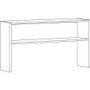 Lorell Charcoal Steel Desk Series Stack-on Hutch (LLR79168) View Product Image