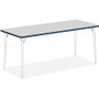 Lorell Classroom Activity Tabletop - Gray Nebula, High Pressure Laminate (HPL) Rectangle Top - 72" Table Top Width x 30" Table Top Depth x 1.13" Table Top Thickness - Classroom - Assembly Required - (LLR99920) Product Image 