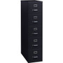 Lorell Fortress Series 26-1/2" Commercial-Grade Vertical File Cabinet - 15" Width x 26.5" Depth x 61.6" Height - 5 x Drawer(s) for File - Letter - Vertical - Heavy Duty, Security Lock, Ball-bearing Suspension Product Image 
