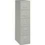 Lorell Fortress Series 26-1/2" Commercial-Grade Vertical File Cabinet - 15" Width x 26.5" Depth x 61.6" Height - 5 x Drawer(s) for File - Letter - Vertical - Security Lock, Ball-bearing Suspension, Heavy Duty Product Image 