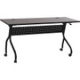Lorell Flip Top Training Table - Rectangle Top - Four Leg Base - 4 Legs - 60" Table Top Width x 23.50" Table Top Depth - 29.50" Height x 59" Width x 23.63" Depth - (LLR60733) Product Image 