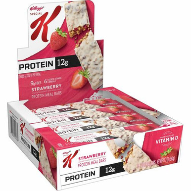 Case of [2] Keebler Protein Meal Bars, Strawberry, 1.59 oz, 8/B main image 1