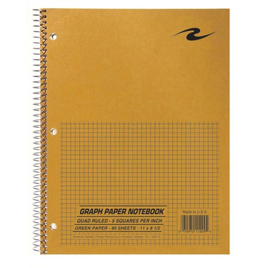 Roaring Spring 5x5 Graph Ruled Spiral Lab Notebook - 80 Sheets - 160 ...