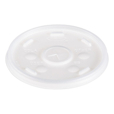 Dart Translucent Slotted Foam Cup Lids