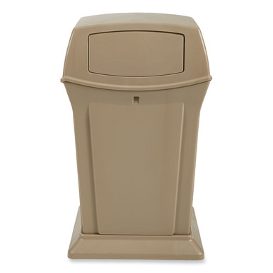 Commercial trash can Rubbermaid Ranger plastic, beige