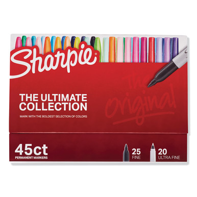 Sharpie Permanent Markers, Fine and Ultra-Fine Tips, 45 Count, Ultimate Cosmic Color Collection, Assorted