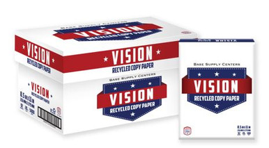 Universal, 30% Recycled Copy Paper, 92 Bright, 20 Lb, 8.5 X 11, White, 500  Sheets/ream, 10 Reams/carton, 40 Cartons/pallet (UNV20030PLT)