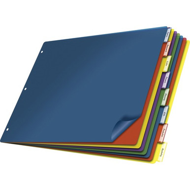 Cardinal 11x17 Poly Insertable Dividers - 8 Tab(s) - 8 Tab(s)/Set - 11 ...