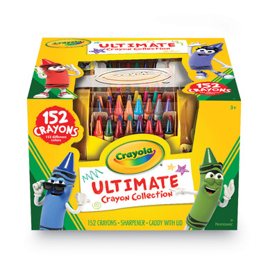 Crayola Classic Color Crayons in Flip-Top Pack with Sharpener, 96  Colors/Pack