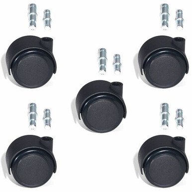 Lorell Premium Soft Dual-Wheel Casters Set - 2.50