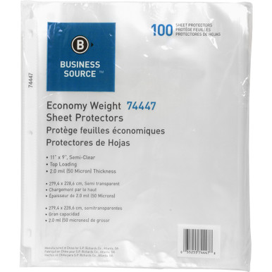 Business Source Economy Weight Sheet Protectors (BSN74447) - Envision Xpress